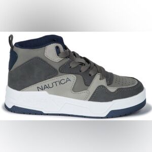 Nautica Kids Charcoal and Navy High-Top Sneakers